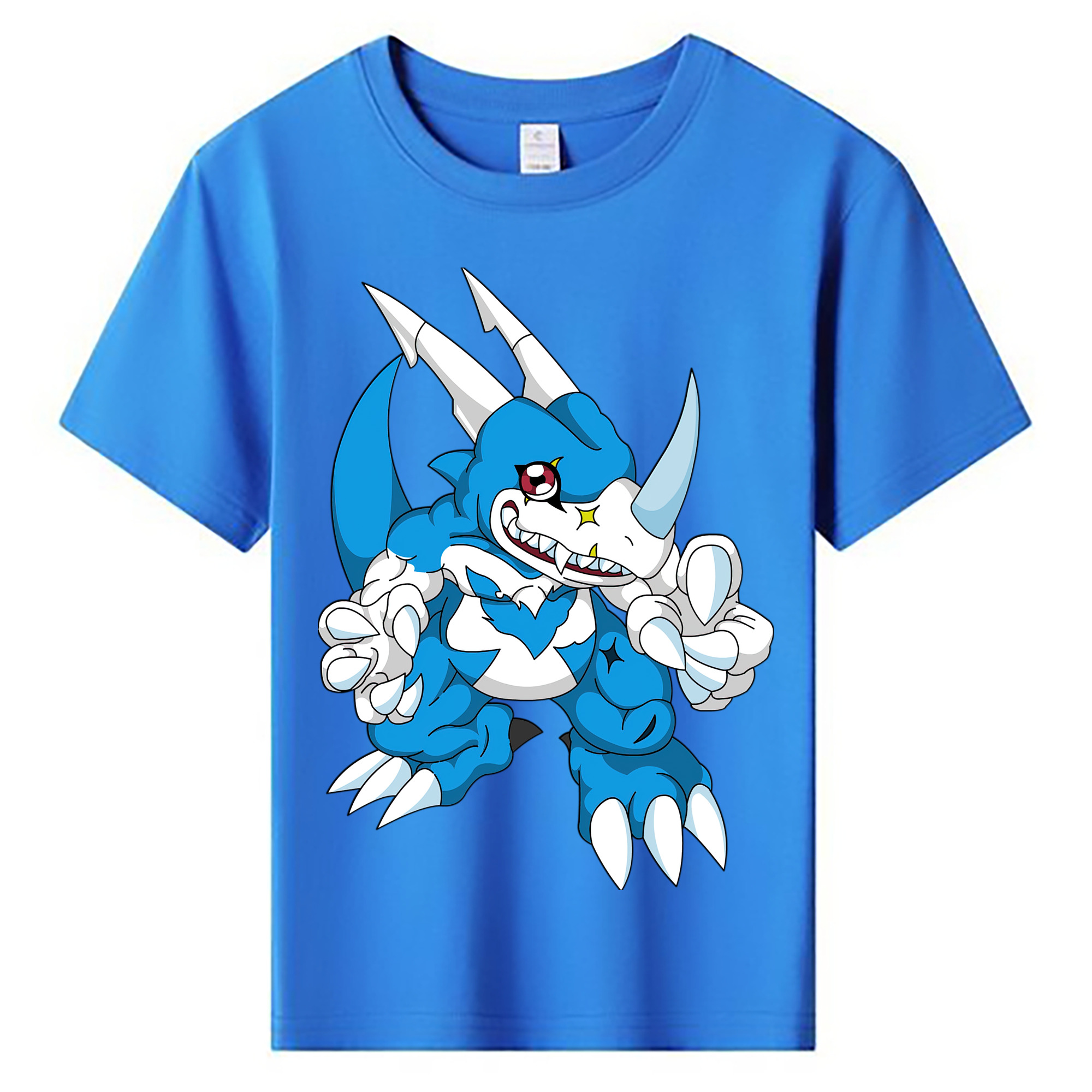 （画像用） Digimon デジタルモンスター/デジモン 綿100％キッズTシャツ（フロントプリント）